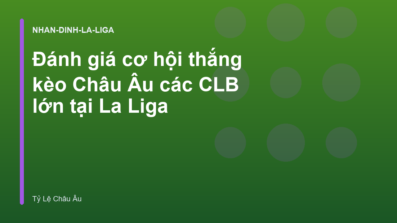 Đánh giá cơ hội thắng kèo Châu Âu các CLB lớn tại La Liga